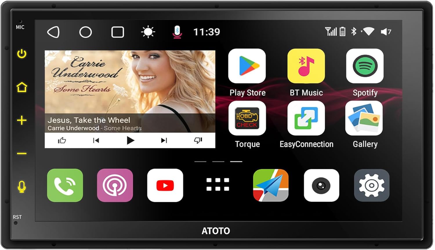 ATOTO S8 MS Android Double Din Car Stereo, Wireless Android Auto & Wireless CarPlay, 7 ATOTO S8 MS Android Double Din Car Stereo, Wireless Android Auto & Wireless CarPlay, 7